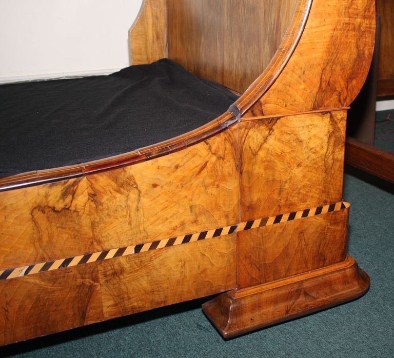 Napoleonic Rosewood Sleigh Bed For Sale 4
